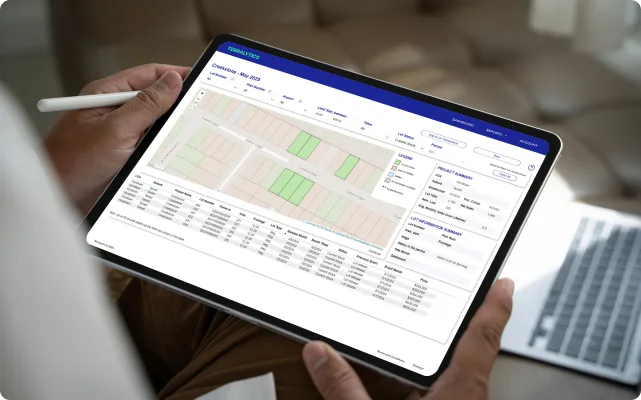 Terralytics interactive map view