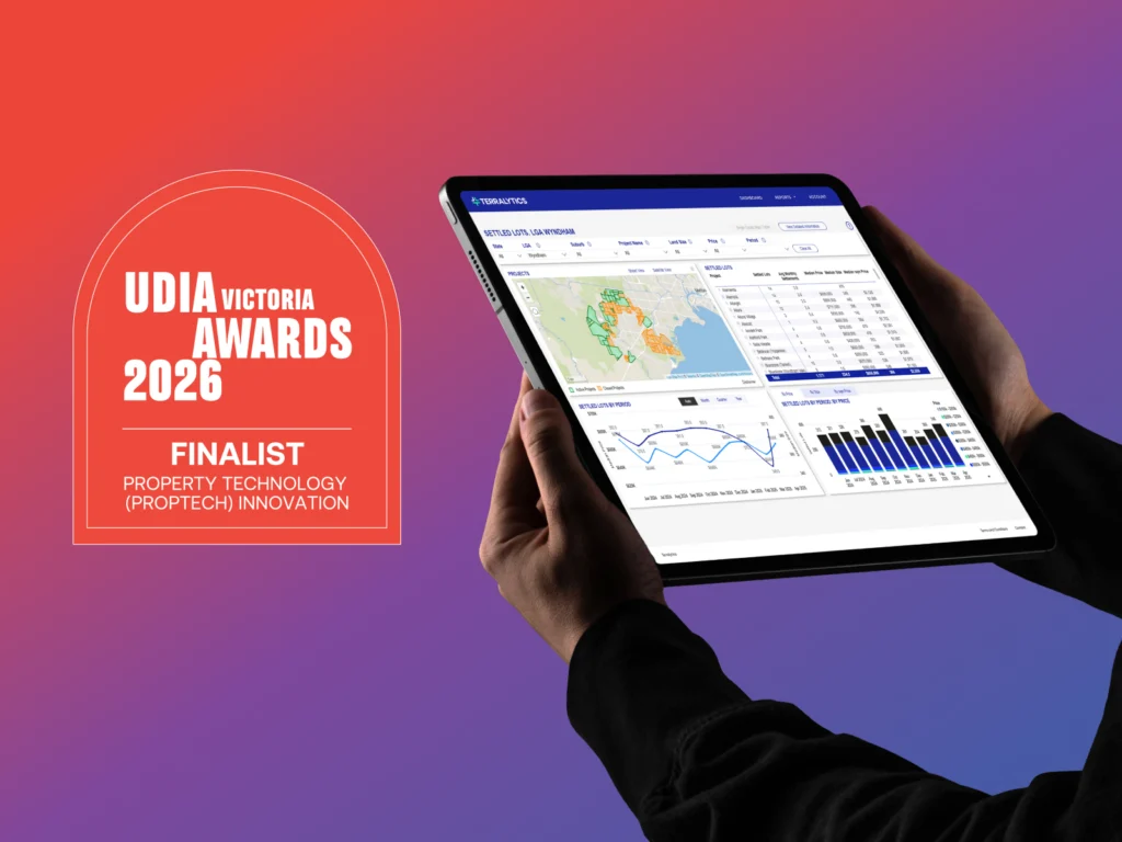 Terralytics named finalist in the UDIA Victoria Awards 2026 Property Technology (Proptech) Innovation Award
